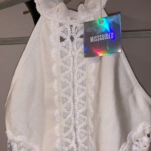Misguided peep bandage dress